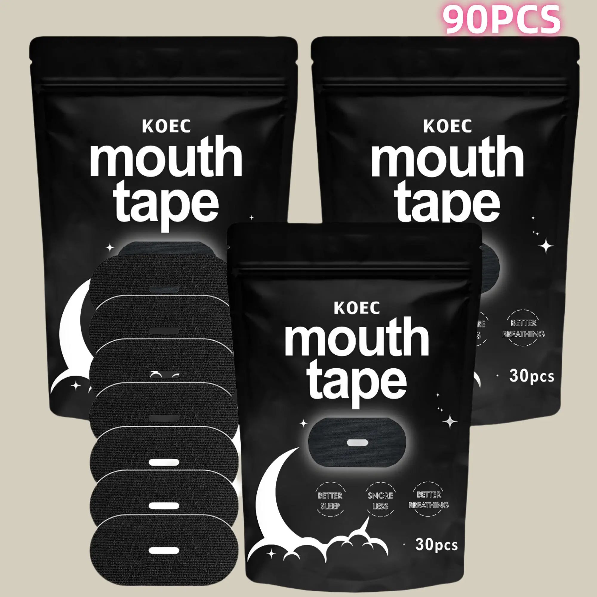 Sleep Mouth Tape, Breathable Mouth Tape for Comfortable Sleeping, Anti-Snoring Sleep Mouth Tape, Body Care Product for Men and Women, Snore Mouth Tape