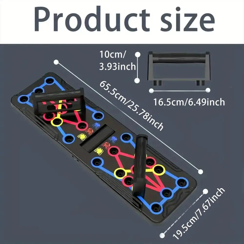 Push-Up Board, Abdominal and Chest Muscle Training Folding Stand, Portable Fitness Equipment for Home Gym, Strength Training Equipment #GLOBAL PICKS